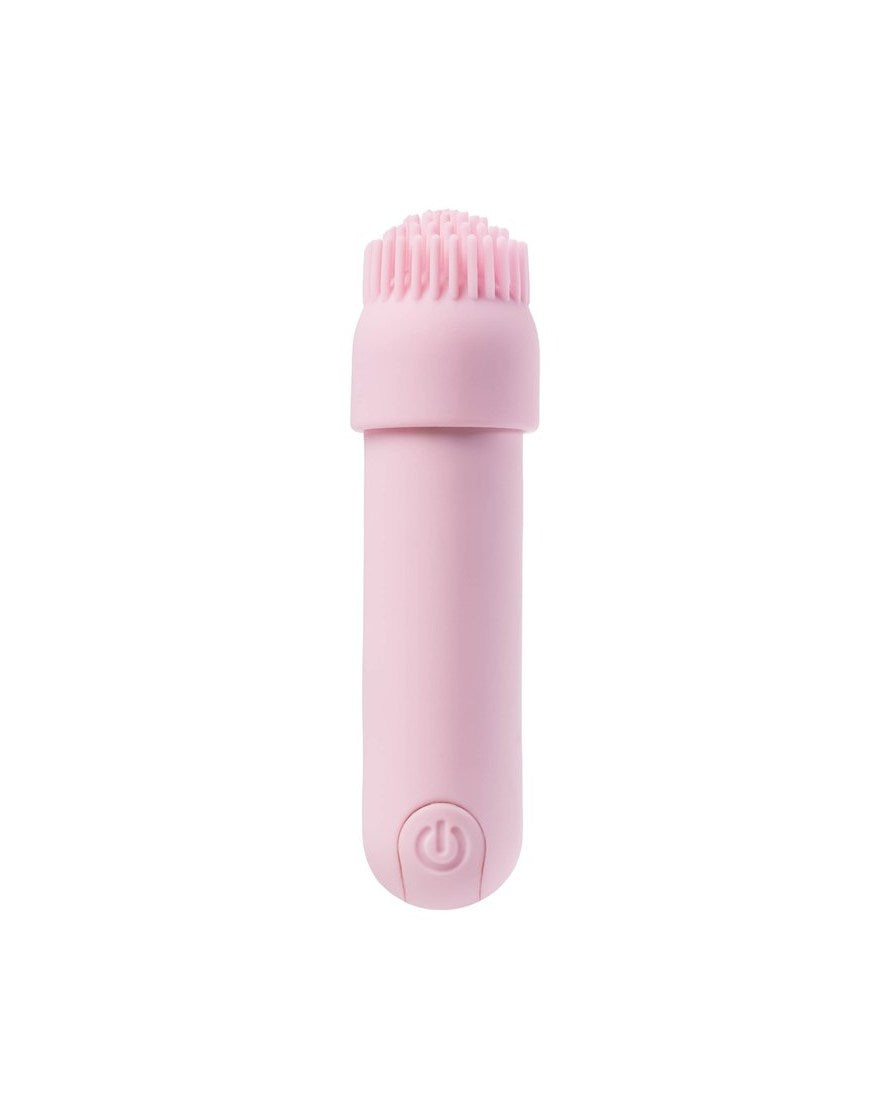 Fae Joy bullet vibrator in roze met opzetstuk